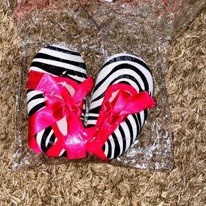 Pink/zebra shoes